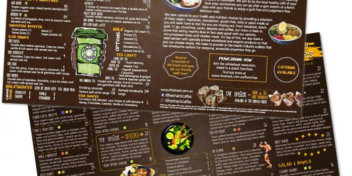 Shack Cafe Menu