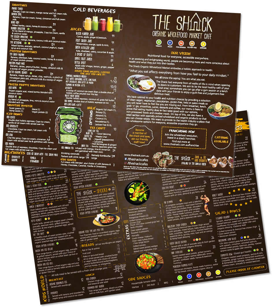 shack cafe menu