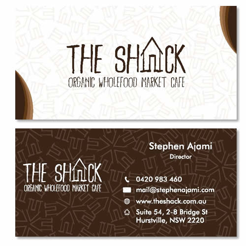 the shack business card the shack business card