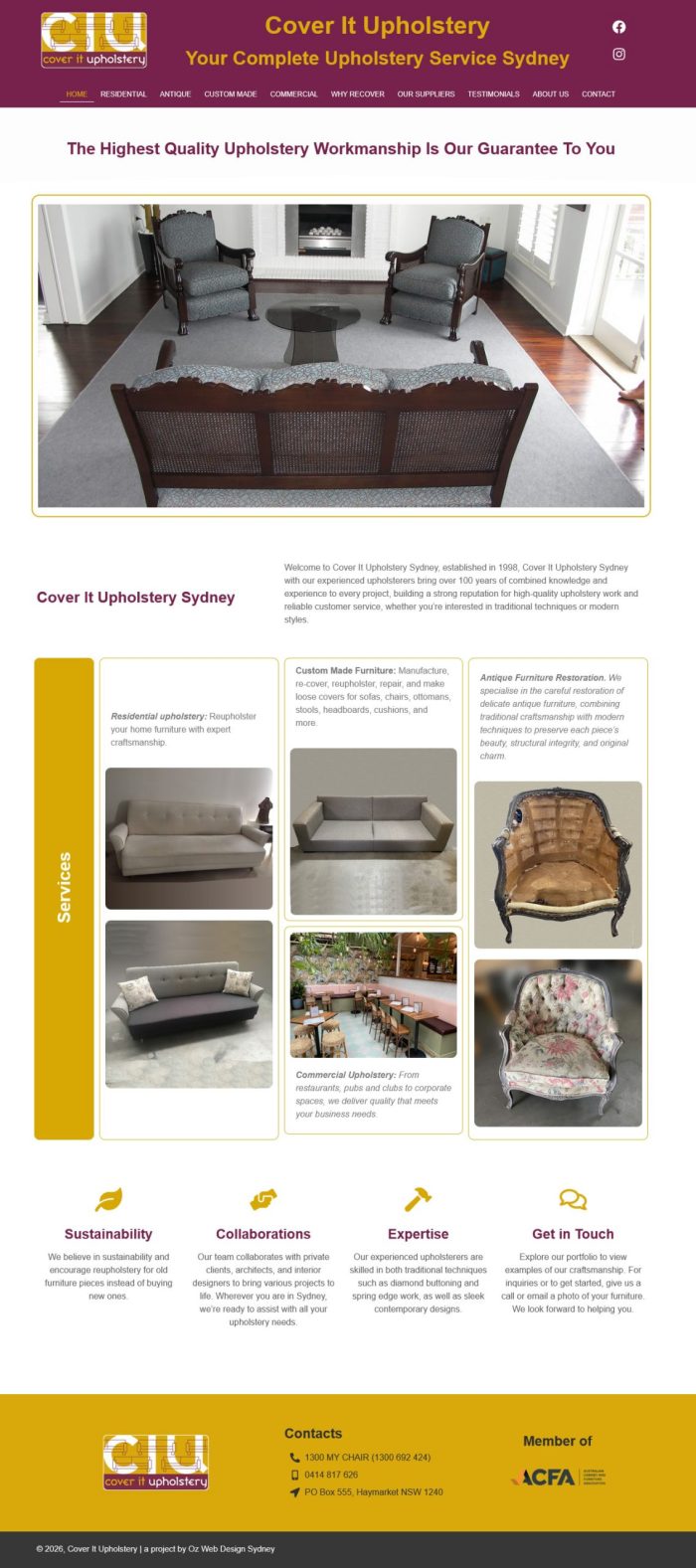 Cover It Upholstery Sydney